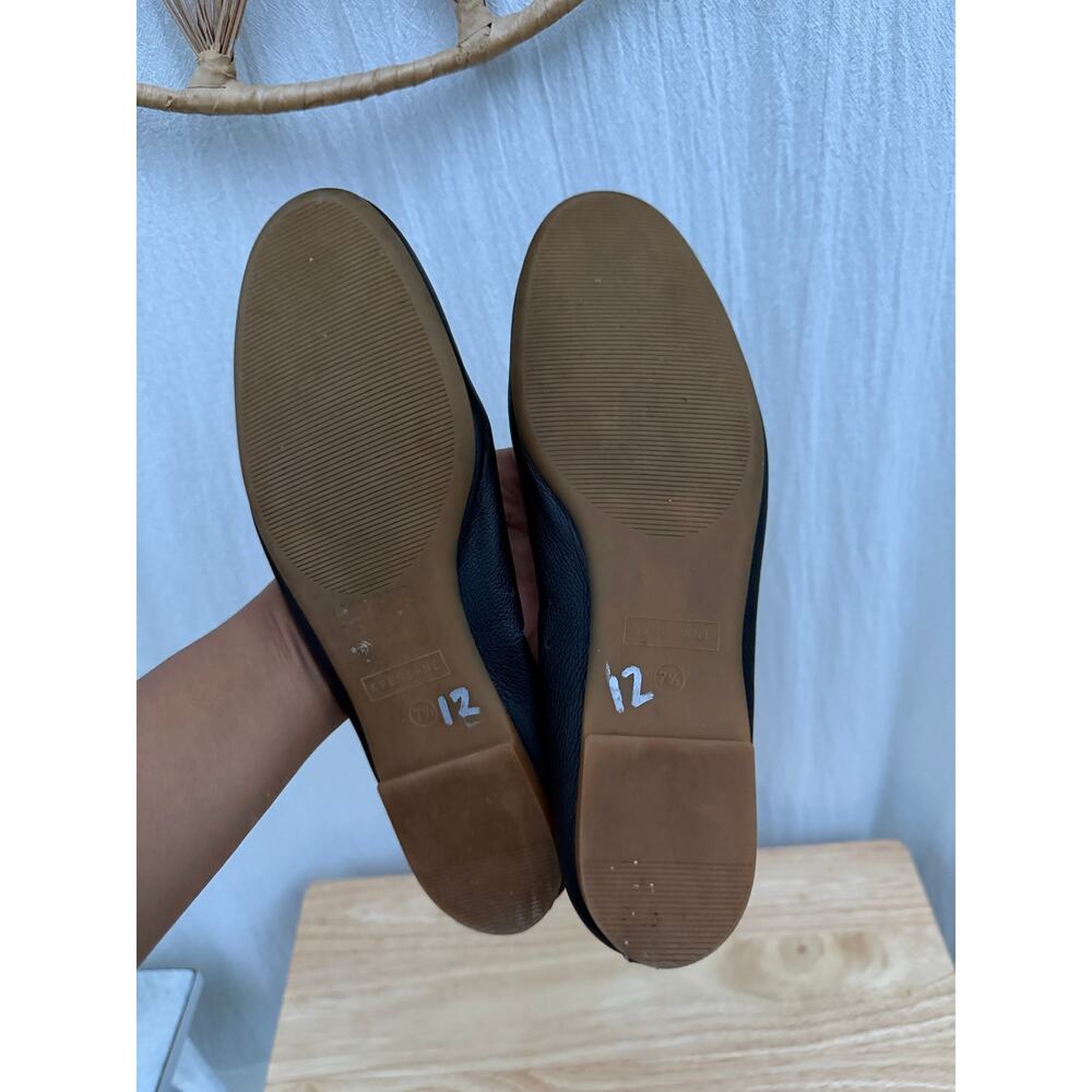 Everlane The Day Glove Black Leather Ballet Flats Minimalist Sz 7.5 - Picture 11 of 11